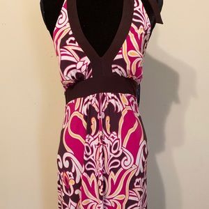 Miri color halter dress